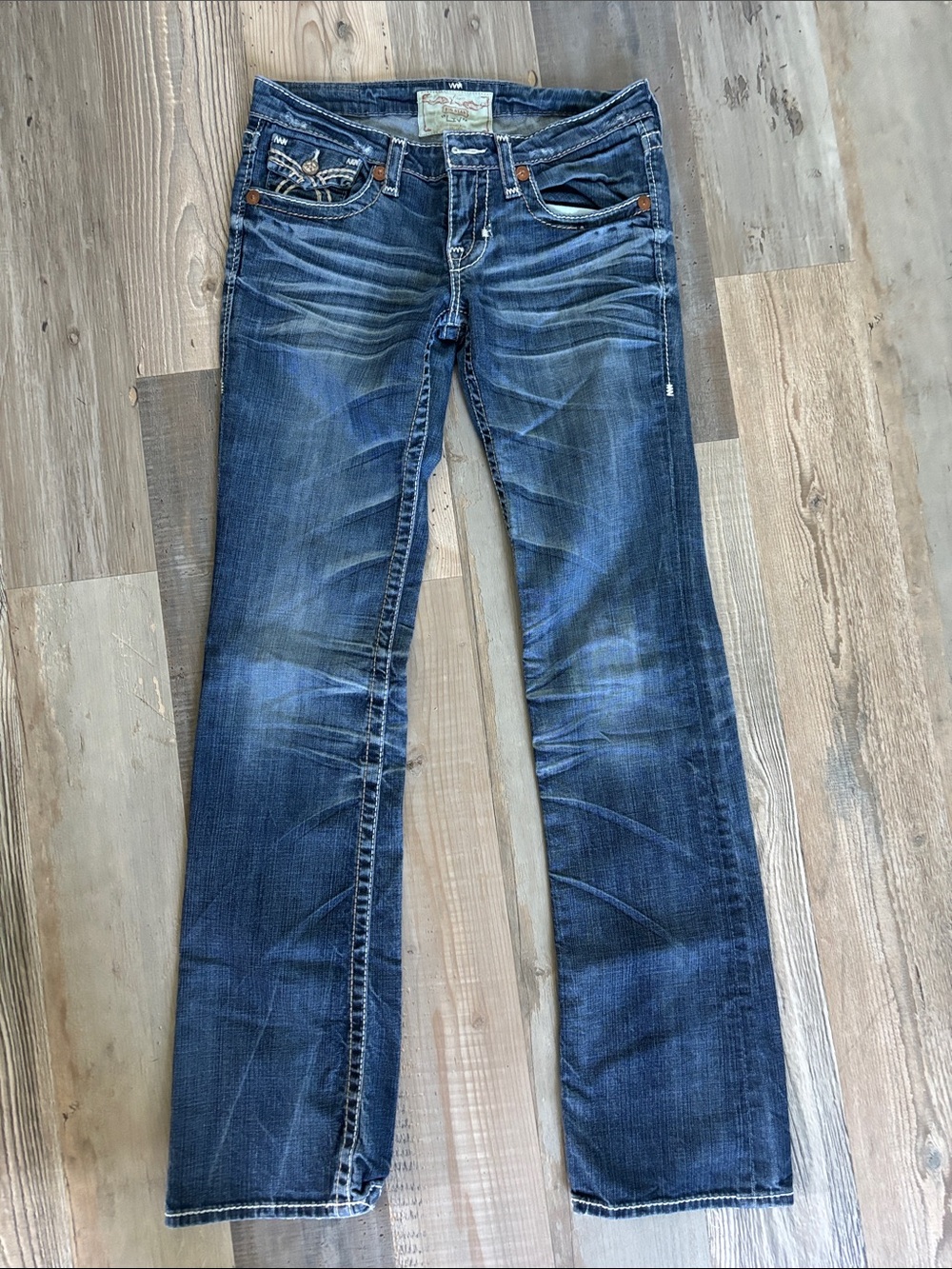 Big Star Women's Blue Washed Flare Jeans **15 years old great condition